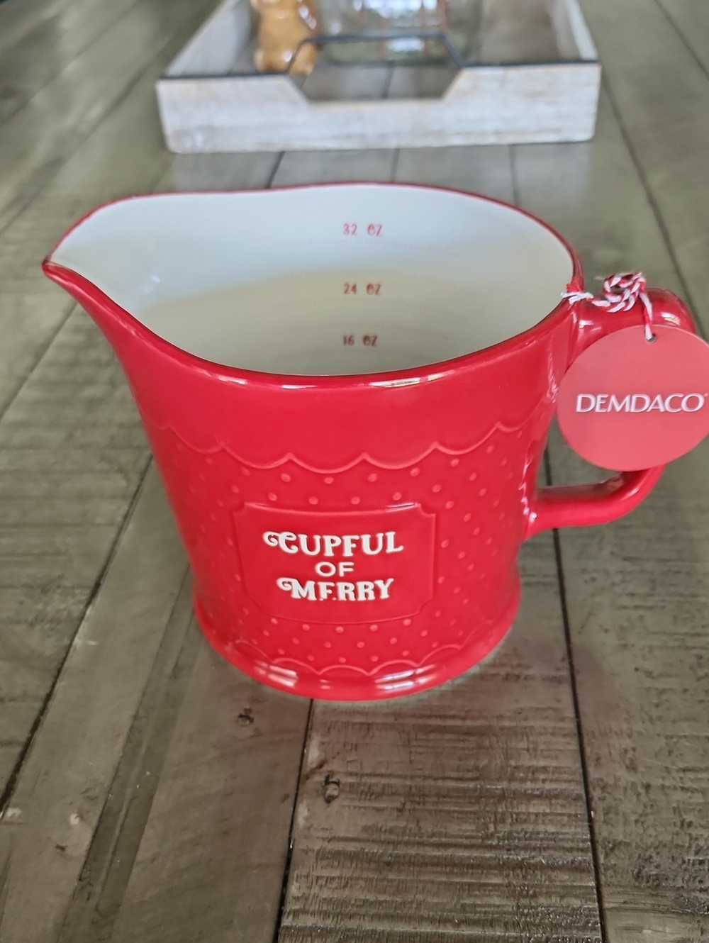 NWT Cupful Of Merry Holiday Measuring Cup